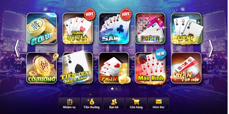 Tổng hợp những sản phẩm bài không thể thiếu tại cổng game bài uy tín
